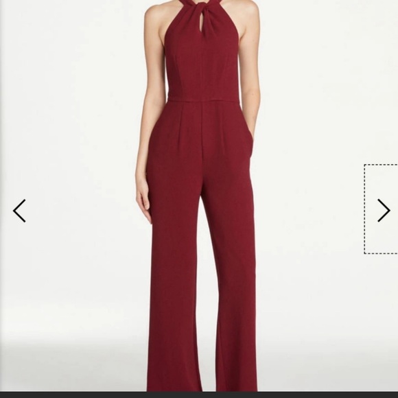 Ann Taylor Pants - NWT Ann Taylor Maroon Taylor Fit Jumpsuit size 00p